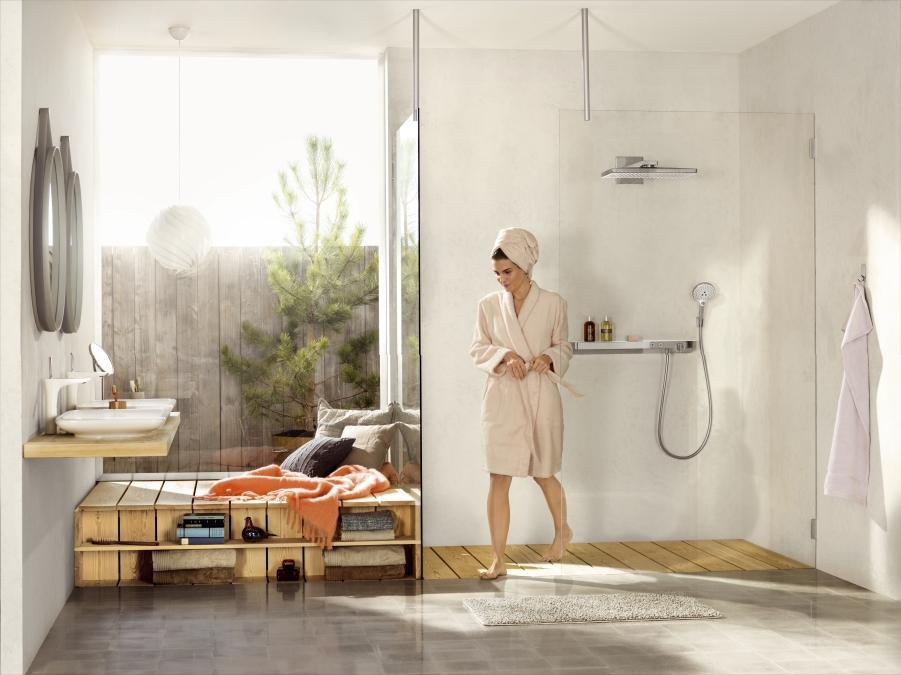 Hansgrohe Rainmaker Select Верхний душ 460 2jet с держателем хром-белый