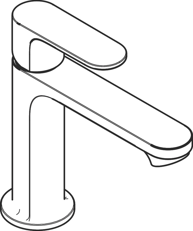 Hansgrohe Rebris S Смеситель для раковины 110 со сливным гарнитуром